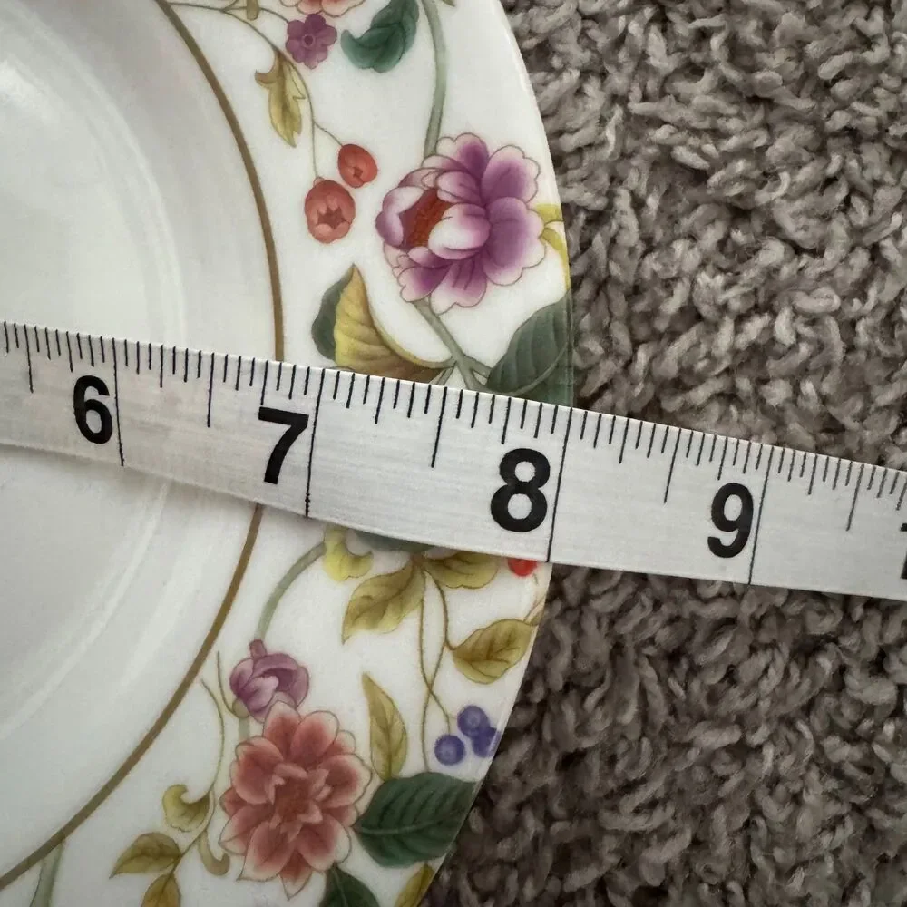 VTG ShunTa Melamine Floral Bowl Plate Saucer Set Minton Haddon Hall Style Cute
